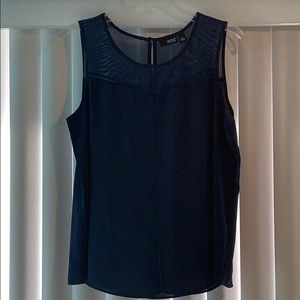 Sleeveless chiffon blouse